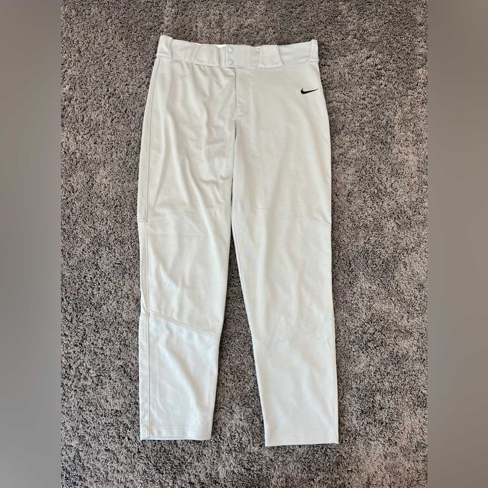 Nike Team Engineered Baseball Pants Gray Men's Extra Large XL Vented Back EUC!